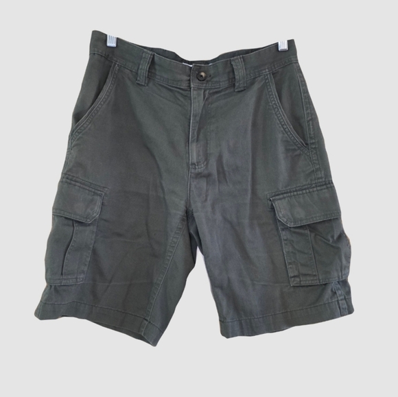 Amazon Essentials Dark Green Cargo Shorts Utility Army Green Shorts - Picture 2 of 16